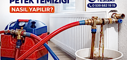 Makine ile petek temizliği işlemi – Cansu Tesisat kalorifer petek temizleme hizmeti